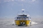 Whale watching is an amazing adventure and this boat takes you into the waters off Kaikoura, New Zealand for a look at the marine life of New Zealand.
